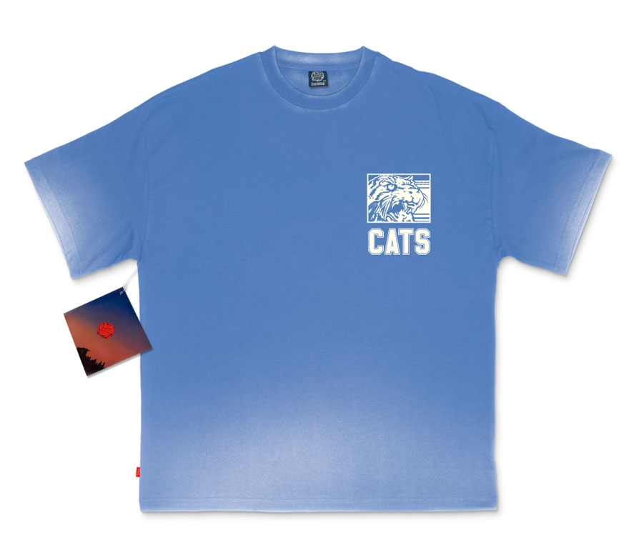 Cats Fade-away Tee - University Blue - X-Large（定価$69）